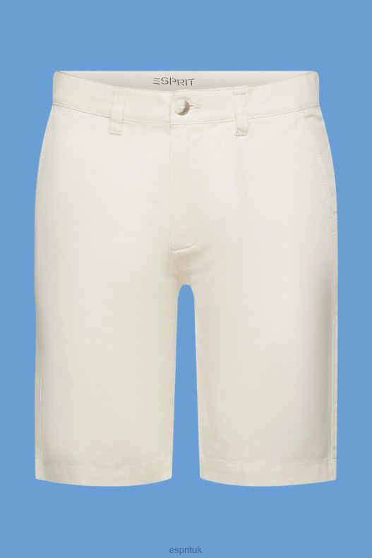 Esprit Chino-style shorts Men Cream Beige Shorts P0D0X750 - Image 5