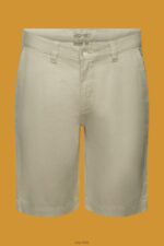 Esprit Chino-style shorts Men Light Green Shorts P0D0X673 - Image 5