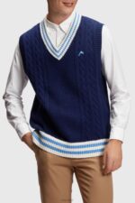Esprit College sweater vest Men Ink Sweaters P0D0X812