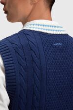 Esprit College sweater vest Men Ink Sweaters P0D0X812 - Image 3