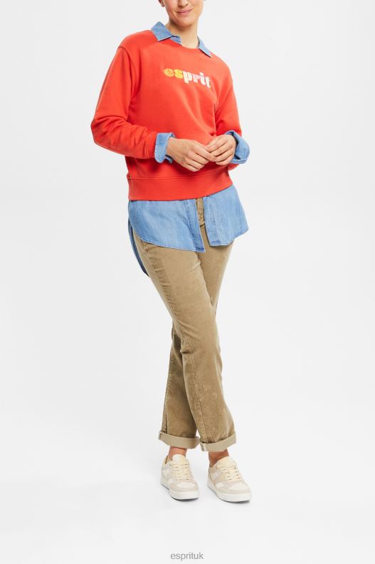 Esprit Cord trousers Women Pale Khaki Trousers & Pants P0D0X346 - Image 2