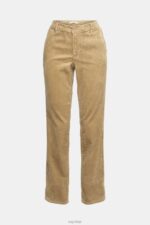 Esprit Cord trousers Women Pale Khaki Trousers & Pants P0D0X346 - Image 5