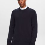 Esprit Cotton Crewneck Sweatshirt Men Navy Sweatshirts & Hoodies P0D0X579