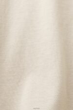 Esprit Cotton crewneck T-shirt Men Light Taupe T-Shirts P0D0X722 - Image 4