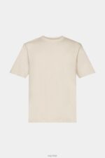 Esprit Cotton crewneck T-shirt Men Light Taupe T-Shirts P0D0X722 - Image 5