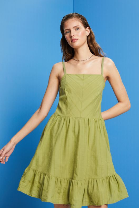 esprit_cotton_mini_dress_women_white_dresses_p0d0x42.jpg Esprit Cotton mini dress Women White Dresses P0D0X42 - Image 1