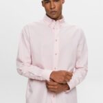 Esprit Cotton Poplin Shirt Men Old Pink Shirts P0D0X577