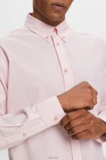 Esprit Cotton Poplin Shirt Men Old Pink Shirts P0D0X577 - Image 3