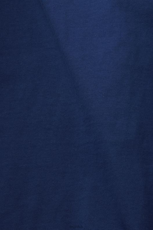 Esprit Cotton T-shirt with embroidered logo Women Ink T-Shirts P0D0X150 - Image 4