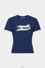 Esprit Cotton T-shirt with printed logo Women Ink T-Shirts P0D0X145 - Image 5