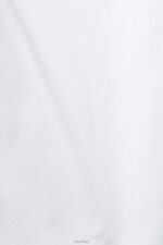 Esprit Cotton T-shirt with printed logo Women White T-Shirts P0D0X142 - Image 4
