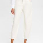 Esprit Cropped Banana trousers Women Ice Trousers & Pants P0D0X362