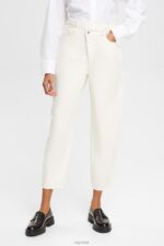 Esprit Cropped Banana trousers Women Ice Trousers & Pants P0D0X362