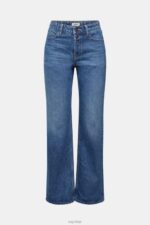 Esprit Cropped flared stretch jeans Women Blue Medium Wash Denim P0D0X451 - Image 5