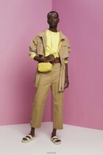 Esprit Cropped knot detail sweatshirt Women Yellow Sweatshirts & Hoodies P0D0X219 - Image 2