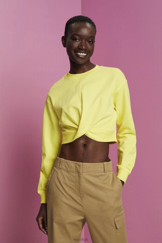 esprit_cropped_knot_detail_sweatshirt_women_yellow_sweatshirts_hoodies_p0d0x219.jpg Esprit Cropped knot detail sweatshirt Women Yellow Sweatshirts & Hoodies P0D0X219 - Image 1