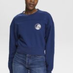 Esprit Cropped sweatshirt Women Ink Sweatshirts & Hoodies P0D0X155