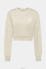 Esprit Cropped sweatshirt Women Light Taupe Sweatshirts & Hoodies P0D0X154 - Image 5