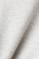 Esprit Cropped varsity patch sweatshirt Women Light Grey Sweatshirts & Hoodies P0D0X418 - Image 4