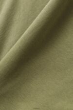Esprit Cropped zip hoodie with logo print on the back Women Olive Sweatshirts & Hoodies P0D0X164 - Image 4