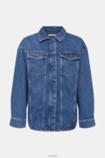 Esprit Denim blouse Women Blue Medium Wash Blouses P0D0X396 - Image 5