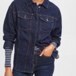 Esprit Denim blouse Women Blue Rinse Blouses P0D0X395