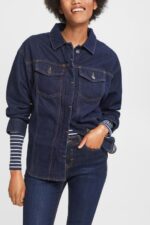 Esprit Denim blouse Women Blue Rinse Blouses P0D0X395