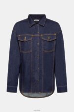 Esprit Denim blouse Women Blue Rinse Blouses P0D0X395 - Image 5