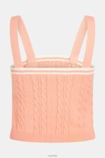 Esprit Dolphin logo cable sweater camisole Women Pink Sweaters P0D0X410 - Image 5