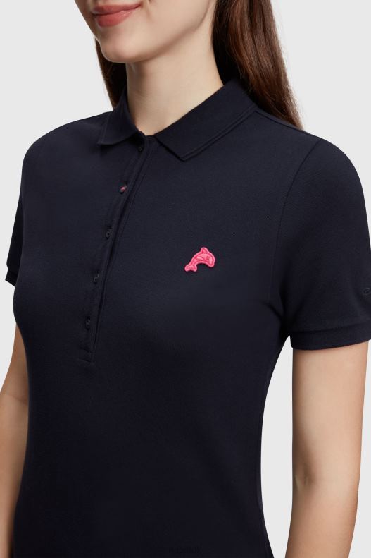 Esprit Dolphin Tennis Club Classic Polo Dress Women Black Dresses P0D0X504 - Image 2