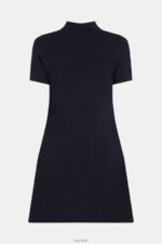 Esprit Dolphin Tennis Club Classic Polo Dress Women Black Dresses P0D0X504 - Image 5