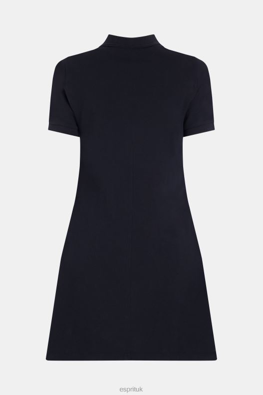 Esprit Dolphin Tennis Club Classic Polo Dress Women Black Dresses P0D0X504 - Image 5