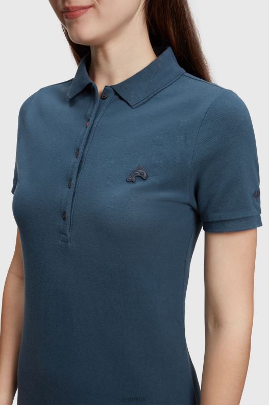 Esprit Dolphin Tennis Club Classic Polo Dress Women Navy Dresses P0D0X506 - Image 2