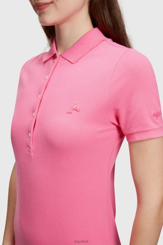 Esprit Dolphin Tennis Club Classic Polo Dress Women Pink Dresses P0D0X508 - Image 2