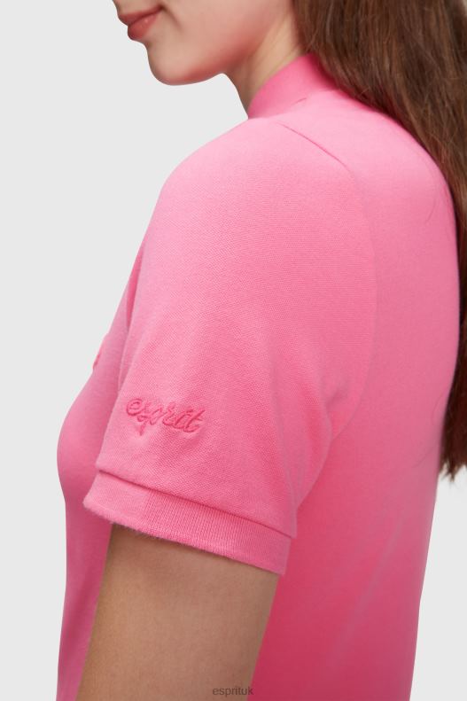 Esprit Dolphin Tennis Club Classic Polo Dress Women Pink Dresses P0D0X508 - Image 3