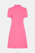 Esprit Dolphin Tennis Club Classic Polo Dress Women Pink Dresses P0D0X508 - Image 5