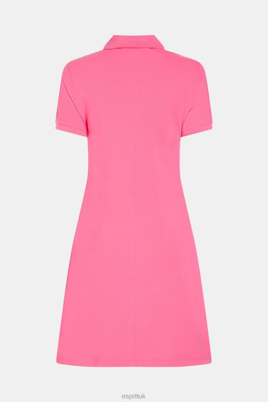 Esprit Dolphin Tennis Club Classic Polo Dress Women Pink Dresses P0D0X508 - Image 5