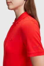 Esprit Dolphin Tennis Club Classic Polo Dress Women Red Dresses P0D0X507 - Image 3