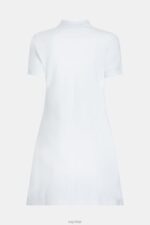 Esprit Dolphin Tennis Club Classic Polo Dress Women White Dresses P0D0X505 - Image 5
