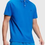 Esprit Dolphin Tennis Club Classic Polo Men Blue Polos P0D0X895