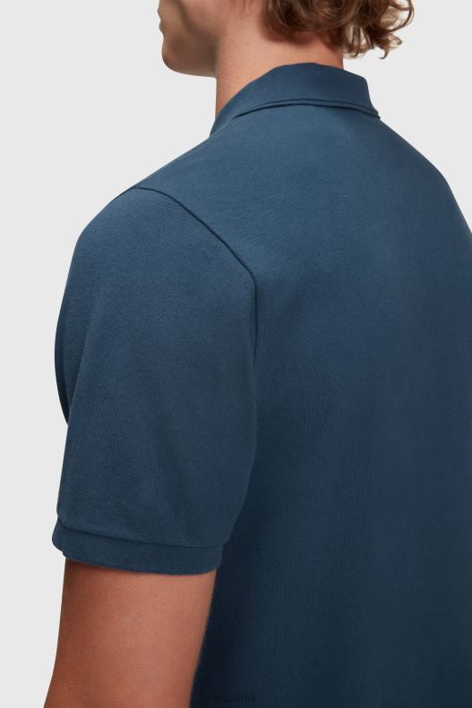Esprit Dolphin Tennis Club Classic Polo Men Dark Blue Polos P0D0X874 - Image 2