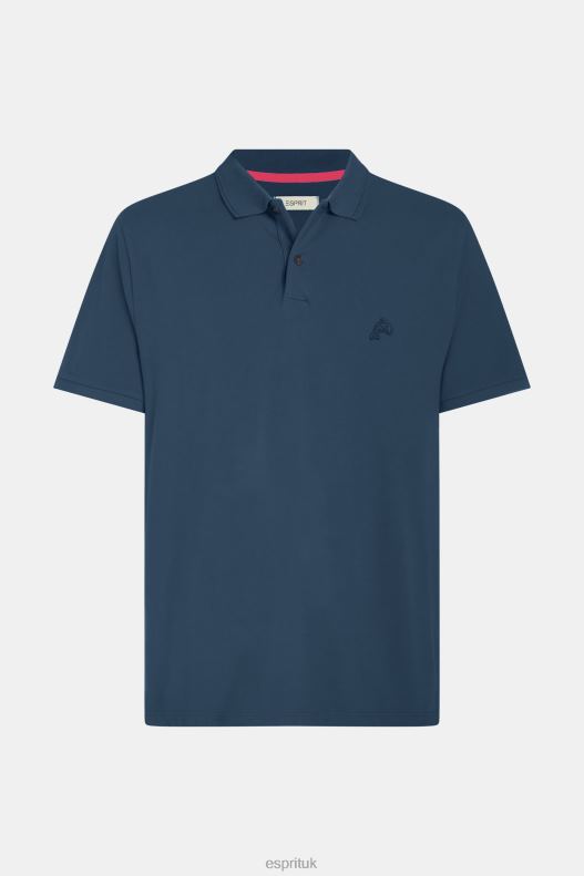 Esprit Dolphin Tennis Club Classic Polo Men Dark Blue Polos P0D0X874 - Image 4