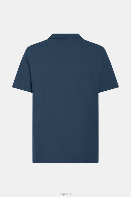 Esprit Dolphin Tennis Club Classic Polo Men Dark Blue Polos P0D0X874 - Image 5