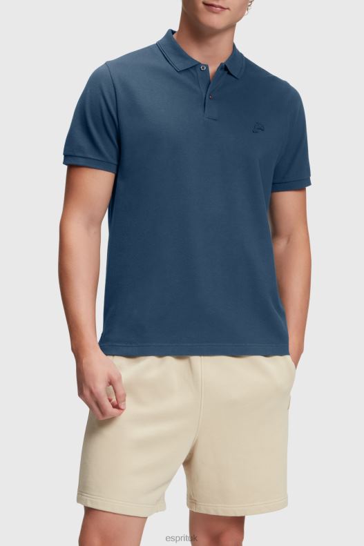 Esprit Dolphin Tennis Club Classic Polo Men Dark Blue Polos P0D0X874 - Image 1