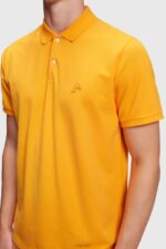 Esprit Dolphin Tennis Club Classic Polo Men Orange Polos P0D0X892 - Image 2