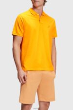 Esprit Dolphin Tennis Club Classic Polo Men Orange Polos P0D0X892