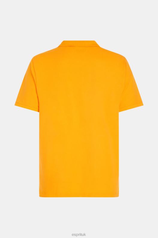 Esprit Dolphin Tennis Club Classic Polo Men Orange Polos P0D0X892 - Image 5