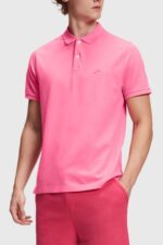 Esprit Dolphin Tennis Club Classic Polo Men Pink Polos P0D0X897