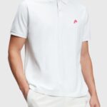 Esprit Dolphin Tennis Club Classic Polo Men White Polos P0D0X893
