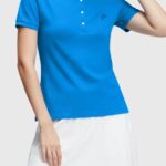 Esprit Dolphin Tennis Club Classic Polo Women Blue Polos P0D0X497